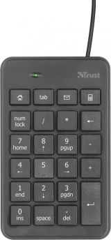 TRUST Xalas Usb Numeric Keypad Noir Spanish QWERTY