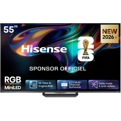 TV Hisense RGB Mini LED 4K 55UR8S 139 cm 2026