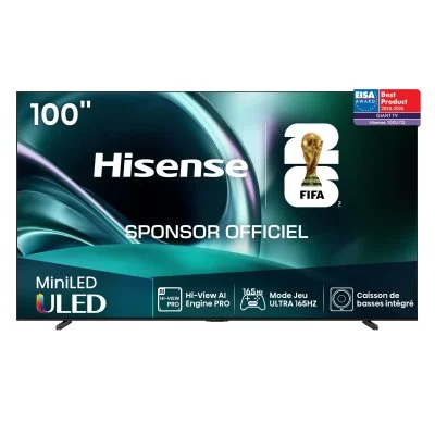 TV Mini LED QLED Hisense 4K UHD 100U7Q 253 cm 2025