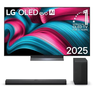 TV OLED Evo AI LG OLED48C54LA.AEU 121 cm 4K UHD 2025 Noir et Gris et booster de luminosité