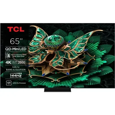 TV QD-Mini LED Pro Tcl 65C79K 165 cm 4K UHD 2025 Aluminium brossé