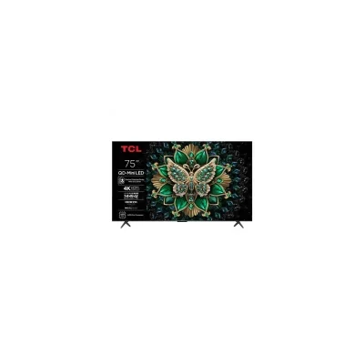 TV QD-Mini LED Tcl 75C69K 191 cm 4K UHD 2025 Aluminium brossé