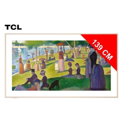 TV QLED Pro TCL 55A300W NXTFrame 139 cm 4K UHD 2024 Aluminium brossé