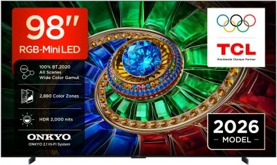 TV RGB-Mini LED TCL 98RM7L 2026 - 98 pouces (249 cm)