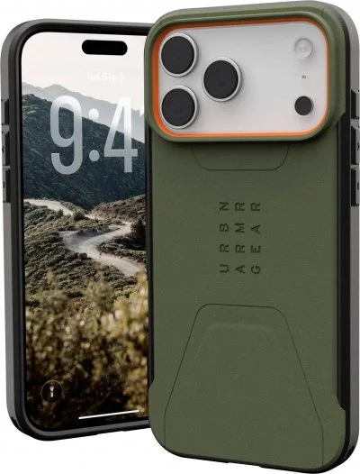 UAG Coque Civilian MagSafe Apple iPhone 17 Pro Max - Olive Orange
