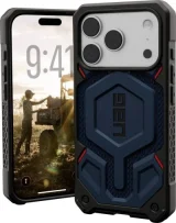 UAG Coque Monarch Pro MagSafe pour iPhone 17 Pro Kevlar Mallard Bleu