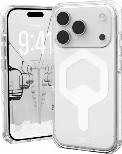 UAG Coque pour iPhone 17 Pro MagSafe Antichocs Modèle Plyo Transparent