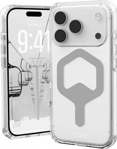 UAG Coque pour iPhone 17 Pro Modèle Plyo Compatible MagSafe Argent