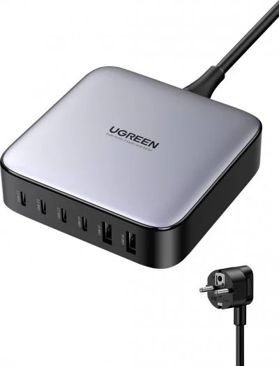 Ugreen Nexode 200W 6-Port USB Desk Charger space grey