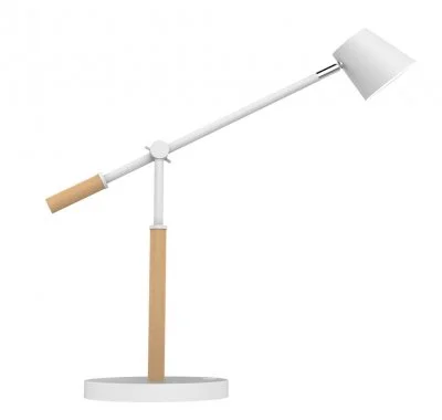 Unilux unilux lampe de bureau led vicky, variateur, hêtre/blanc noir