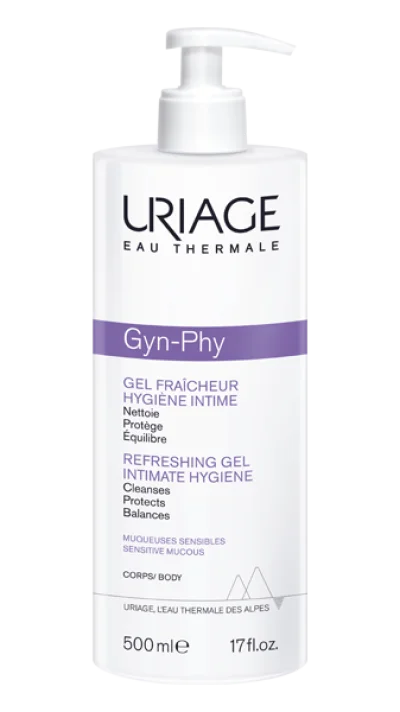 URIAGE Gyn-Phy Gel fraîcheur hygiène intime flacon 500ml