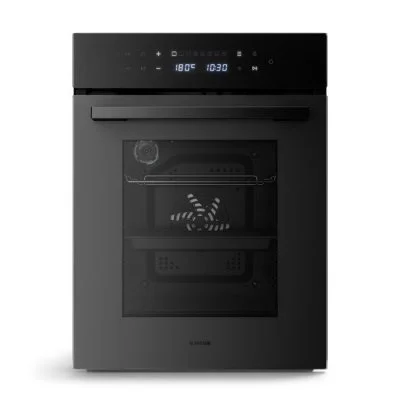 Velaire Four Encastrable 45 cm 49L 10 Modes Classe A Triple Vitrage Nettoyage Facile Four Electrique