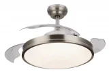 PHILIPS Ventilateur de plafond avec lumière atlas nikel 450 lm 28 w