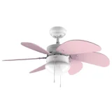 CECOTEC Ventilateur de plafond energysilence 3600 vision purple lilas, lampe, 92cm diamètre
