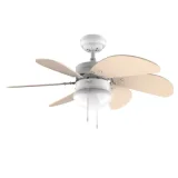 CECOTEC Ventilateur de plafond energysilence 3600 vision sunlight jaune, lampe, 92cm diamètre