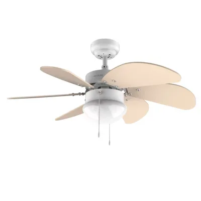 Ventilateur de plafond cecotec energysilence 3600 vision sunlight jaune, lampe, 92cm diamètre