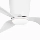 FARO BARCELONA Ventilateur de Plafond Faro PEMBA LED Blanc avec Moteur DC, 3000K