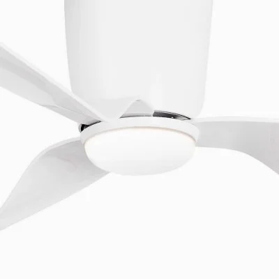 Ventilateur de Plafond Faro PEMBA LED Blanc avec Moteur DC, 3000K