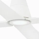 FARO BARCELONA Ventilateur de Plafond Faro TYPHOON LED Blanc avec Moteur DC, 3000K