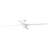 FARO Ventilateur de Plafond LED Attos Blanc 4 Pales 213cm 20W 3000K