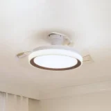 PHILIPS Ventilateur de plafond LED Bliss, doré/blanc, courant continu,