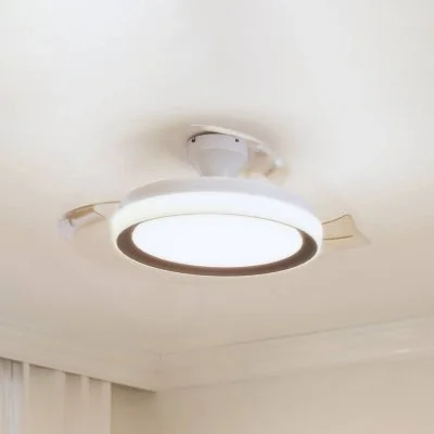 Ventilateur de plafond LED Philips Bliss, doré/blanc, courant continu,