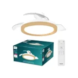 PHILIPS Ventilateur De Plafond Bliss Led Plastique Bois Blanc