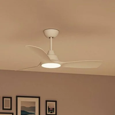 Ventilateur De Plafond Philips Olas Blanc Avec Led Et Télécommande