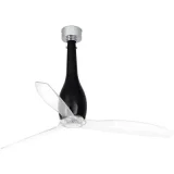 FARO BARCELONA Ventilateur noir avec hélices transparentes Eterfan Faro