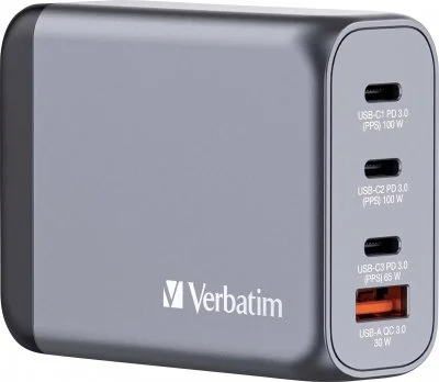 Verbatim GNC-100 Universel Noir, Gris Secteur Charge rapide Intérieure
