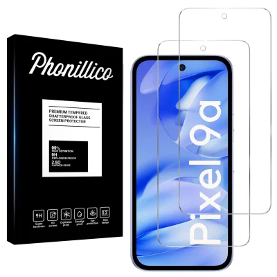 Verre Trempé pour Google Pixel 9a [Pack 2] Film Vitre Protection Ecran