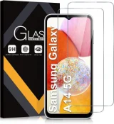 LITTLE BOUTIK Verre Trempé pour Samsung Galaxy A14 4G/5G (6,6) [Pack 2] Film Vitre Protection Ecran