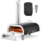 VEVOR Four pizza extérieur 305 mm, granulés bois, thermomètre, pelle. Portable.