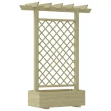 VIDAXL jardinière pergola 162 x 56 x 204 cm bois 41702