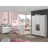 NON RENSEIGNE Vipack Kiddy Lit Bb + Commode + Plan Langer + Garde Robe + Bibliothque Design