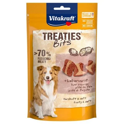 Vitakraft Treaties Bits snacks pour chien Saucisse de foie - par 6