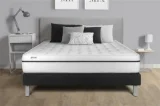VITALIT - Ensemble matelas sommier vital spa 140 x 190 - Couleur: Noir