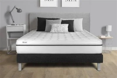 Vitalit - Ensemble matelas sommier vital spa 140 x 190 - Couleur: Noir
