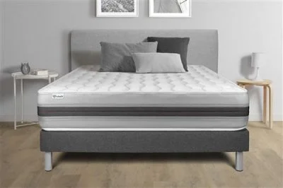 Vitalit - Ensemble matelas sommier vitalspring recover 160 x 200 cm - Couleur: Gris - Gris