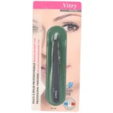 VITRY Pince à Epiler Professionnelle Mors Biais Inox Couleur