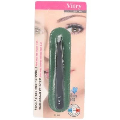 Vitry Pince à Epiler Professionnelle Mors Biais Inox Couleur