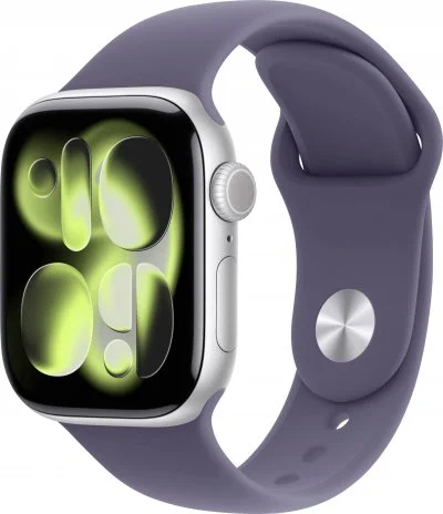 Watch Series 11 GPS 42mm Boitier en Aluminium Argent avec Bracelet Sport Brume Violette - M/L