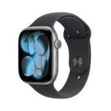 Watch Series 11 GPS 46mm Boitier en Aluminium Gris Sidéral avec Bracelet Sport Noir - M/L