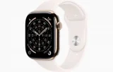 Watch Series 11 GPS + Cellular 42mm Boitier en Titane Or avec Bracelet Sport Rose Tendre - M/L