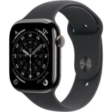Watch Series 11 GPS + Cellular 46mm Boitier en Titane Ardoise avec Bracelet Sport Noir - S/M