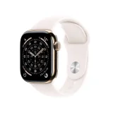 Watch Series 11 GPS + Cellular 46mm Boitier en Titane Or avec Bracelet Sport Rose Tendre - S/M