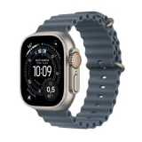 Watch Ultra 3 GPS + Cellular 49mm Boitier en Titane Naturel avec Anchor Blue Ocean Band
