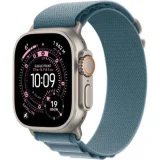 Watch Ultra 3 GPS + Cellular 49mm Boitier en Titane Naturel avec Boucle Alpine Bleu Clair - Small