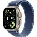 Watch Ultra 3 GPS + Cellular 49mm Boitier en Titane Naturel avec Boucle Trail Bleu/Bleu Vif - S/M