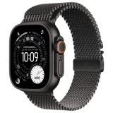 Watch Ultra 3 GPS + Cellular 49mm Boitier en Titane Noir avec Bracelet Milanais Titane Noir - Medium